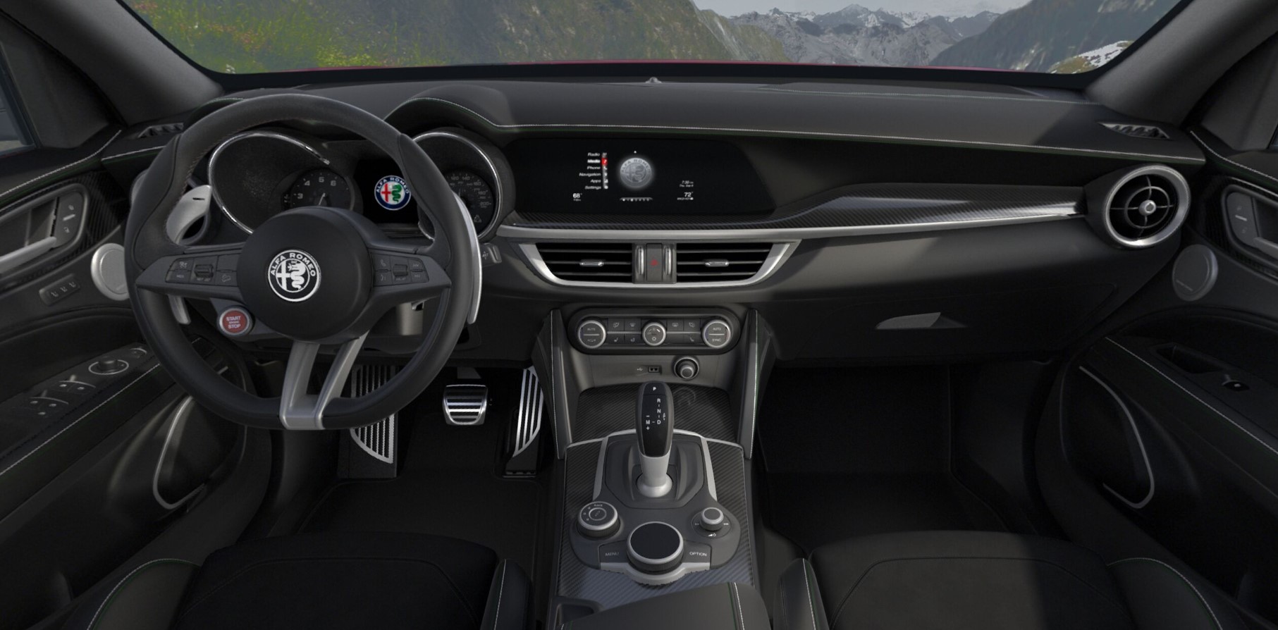 2018 Alfa Romeo Stelvio Quadrifoglio Dashboard Interior